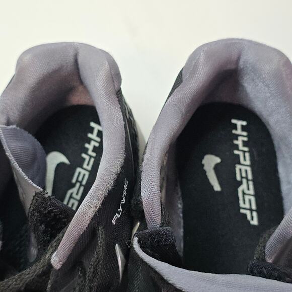 Nike Zoom 10.5 Volly Hyperspike volleyball Shoes BlacknSilver logo accent Active - Picture 11 of 14